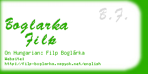 boglarka filp business card